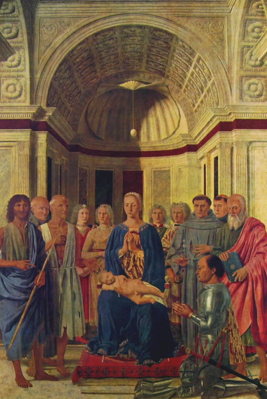 Piero della Francesca: Pala di Brera, cm. 170, Pinacoteca di Brera, Milano.